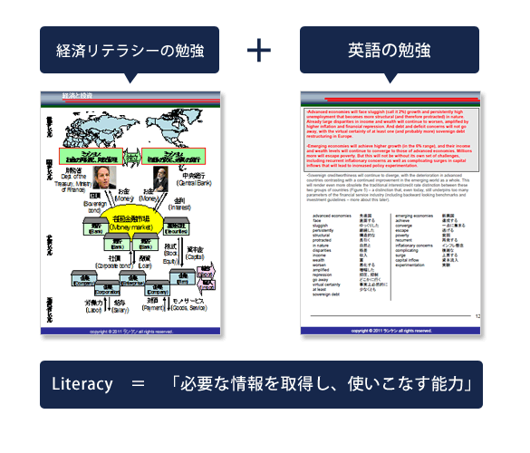 経済リテラシーと英語の勉強が同時にできる
